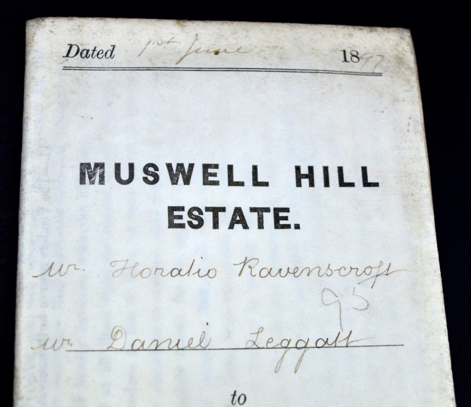 1897 Deeds Muswell Hill Estate Land Registry Indenture Barnard Etsy