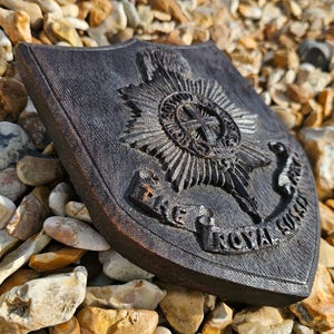 Vintage Royal Sussex Regiment Plaque Royal Sussex Regt Plaque wooden plaque Vintage Plaque Army History