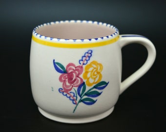 Poole Pottery Cup, Vintage Poole Pottery Mug, BN Pattern