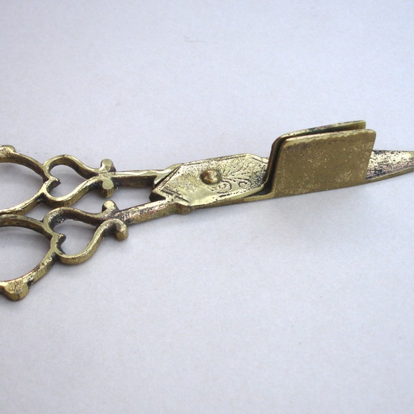 1950s Brass Candle Snuff Snuffer Scissor Snuffer Vintage Lighting Vintage Home Decor