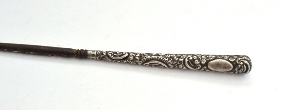 Victorian Silver Button Hook Vintage Button Hook … - image 3