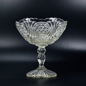 1920s Glass Vintage Bowl Bon Bon Vase Vintage Vase