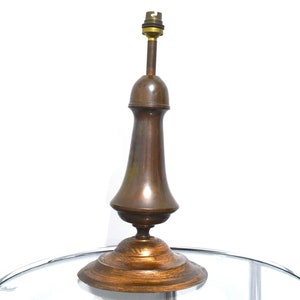 Vintage Metal Lamp Stand Project Vintage Brass Copper Lamp Base Vintage Lighting Vintage Lamp Base Vintage Metalware Vintage Bedside Lamp