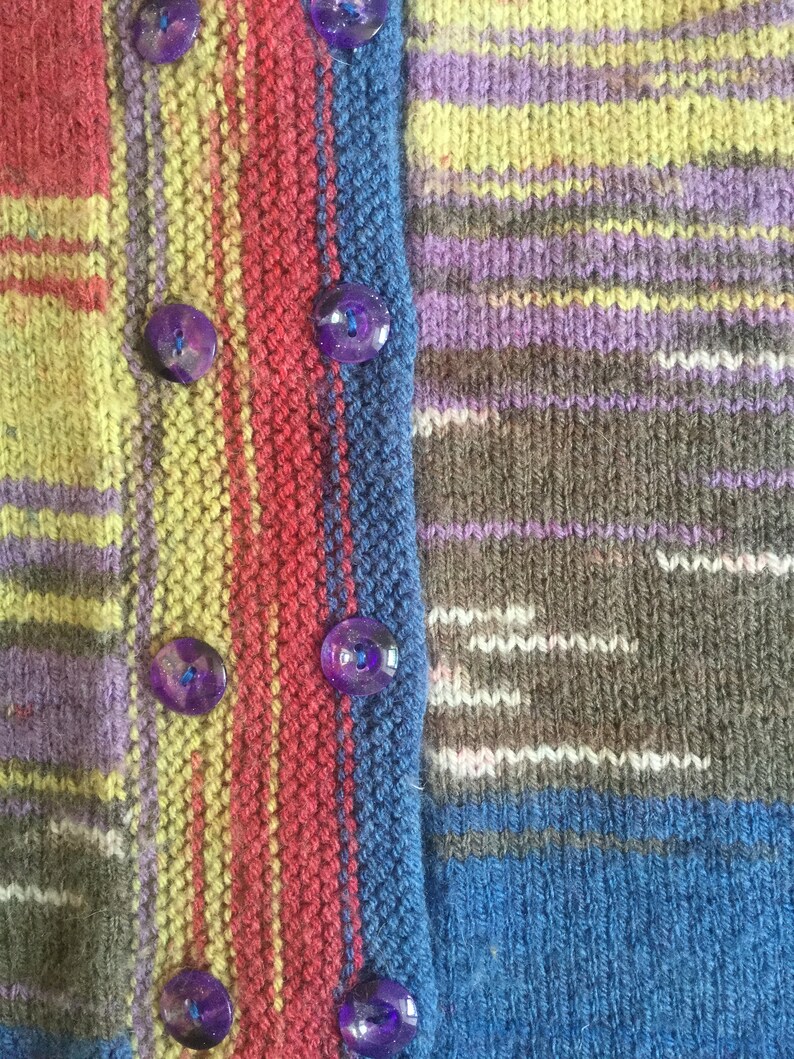 Hand Knitted Nordic Sleeveless Cardigan Waistcoat Vest Tank Top