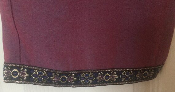 Vintage Purple Two-Tone Capri Trousers - image 4