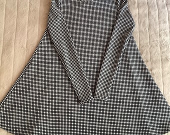 Vintage Gingham Houndstooth Dress