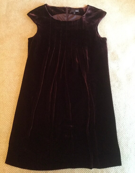 Vintage Velvet Smock Dress