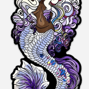 Cosmic Curves Meerjungfrau Sticker