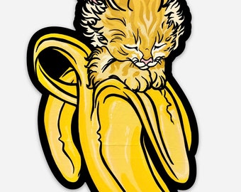 Pegatina de Banana Cat