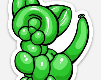 Balloon Cat Sticker