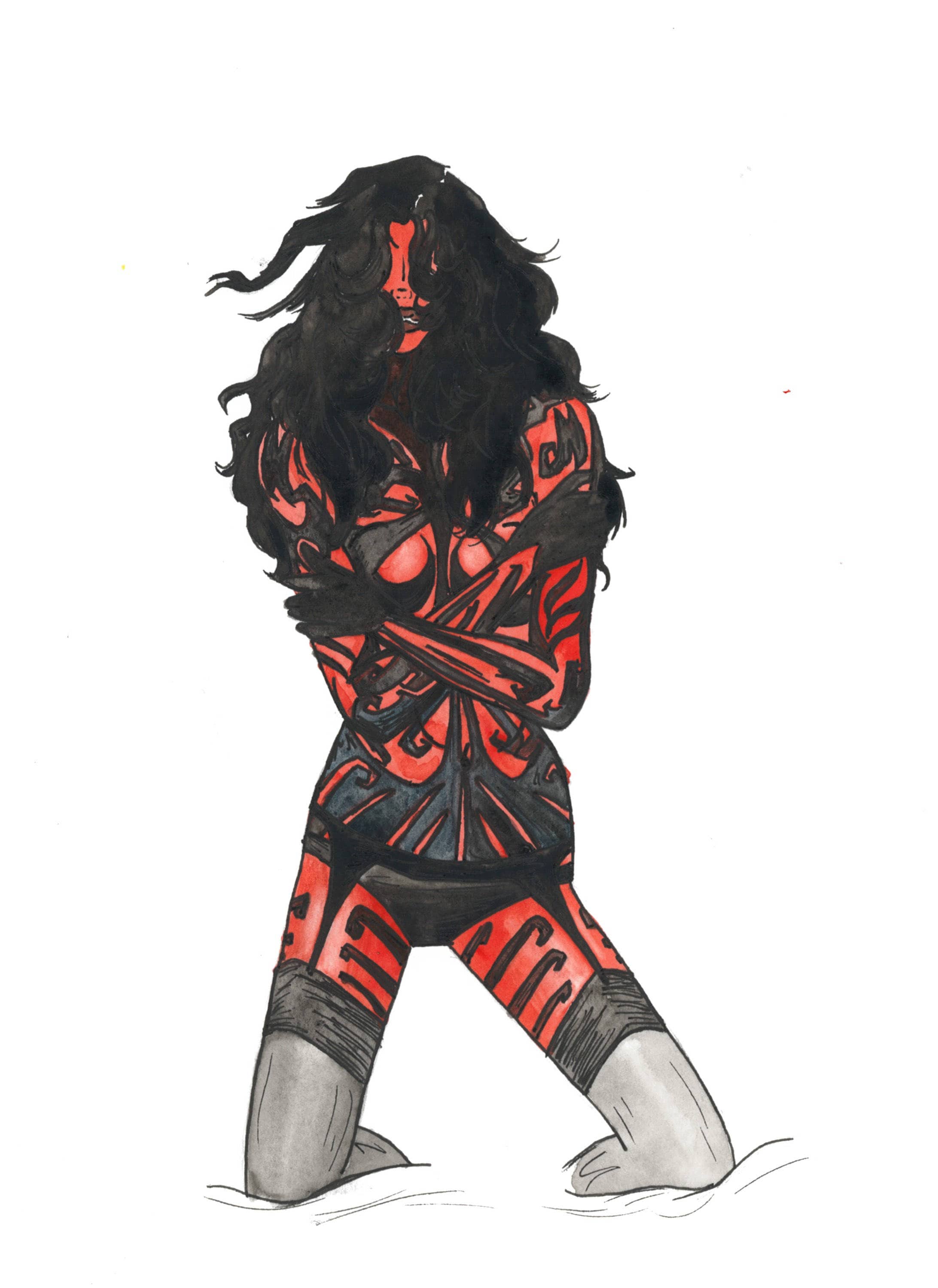 Star Wars Darth Maul Pin up Style Fan Art Illustration - Etsy