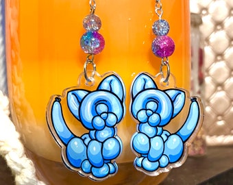 Balloon Cat Earrings - 6 Different Colours Available!