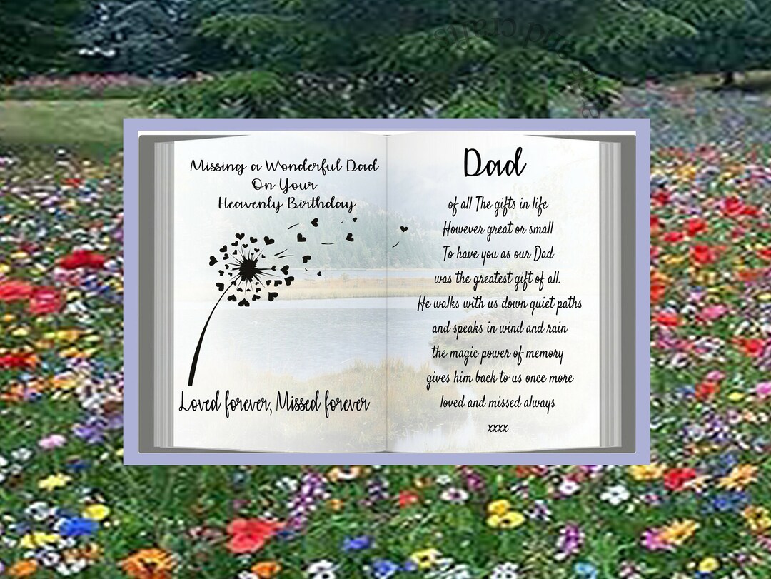 M70 Birthday Memorial Grave Card, Missing You on Your Birthday ...