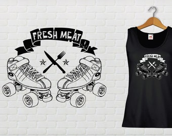 Tank top, Top, Roller Derby "Fresh Meat"