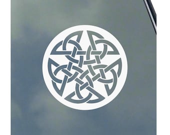 Celtic Pentagram Vinyl Sticker - Pagan Symbol Decal For Cars & Windows