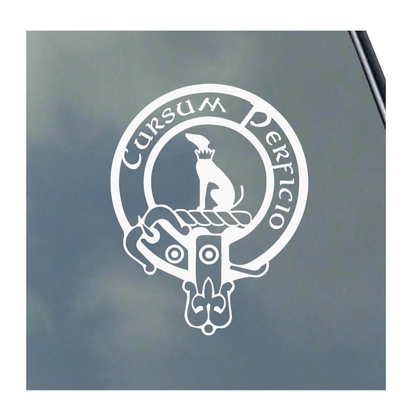 HUNTER CLAN CREST vinyl sticker Truck Car Computer Scottish