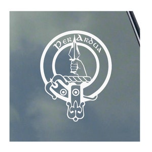 MacINTYRE CLAN CREST vinyl sticker Truck Car Window Laptop Computer Scottish Tartan