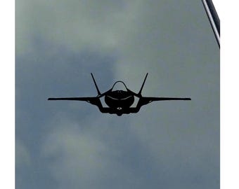 F-35A LIGHTNING II Pilot Front View Detailed Vinyl Sticker Decal