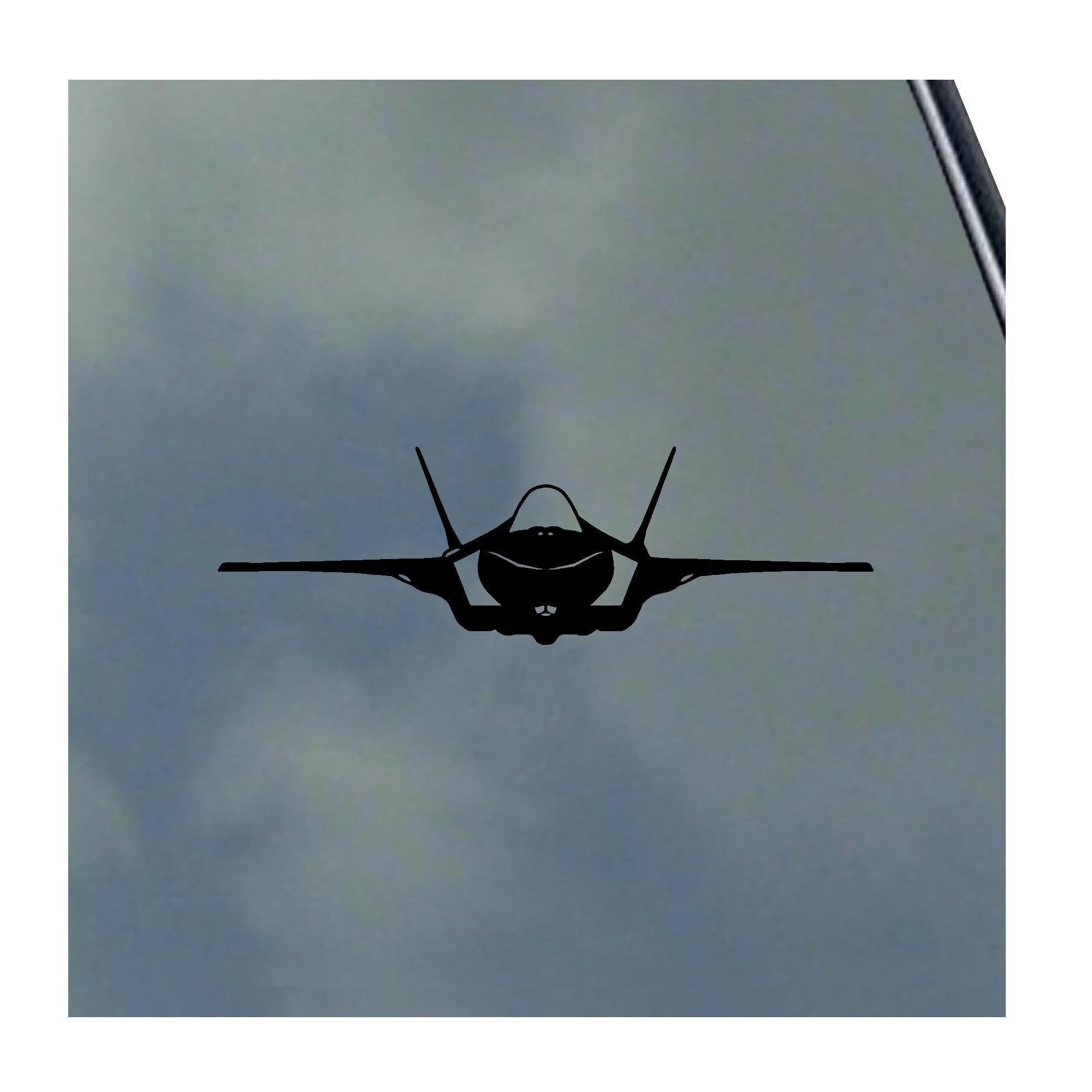 F-35A LIGHTNING II Pilot Front View Detailed Vinyl Sticker Decal