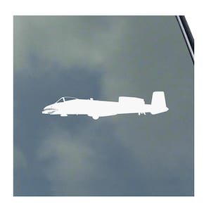 A-10 THUNDERBOLT II with Shark Grin Pilot Crew Side vinyl sticker decal Warbird Air Force Warthog