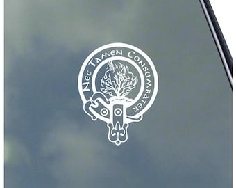 Clergy Scottish Clan Crest Vinyl Sticker Decal by KLO Graphics Highland Clergy Priest Tartan Clark Family Occupational