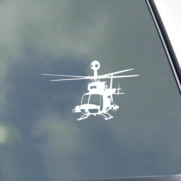 OH-58D KIOWA Pilot in Flight Vinyl Sticker Decal Army Observation Recon OH-58 OH58