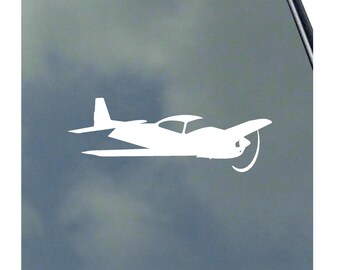 Navion Pilot in Flight Vinyl Sticker Decal Air Force Army Veteran Civil Aviation