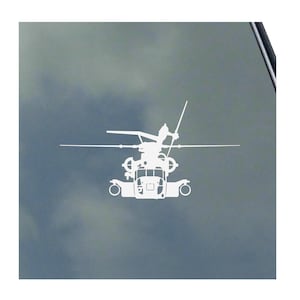 Sikorsky CH-53E Super Stallion Pilot Side Vinyl Sticker Decal Crew Navy Marine Veteran Afghanistan War Enduring Freedom Helicopter S-80