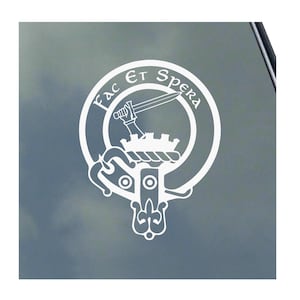 Sticker vinyle CALDWELL CLAN CREST Truck Car Computer Ecossais