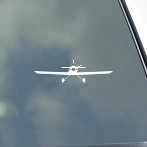 May include: White silhouette of a small airplane with a propeller on a gray background.
