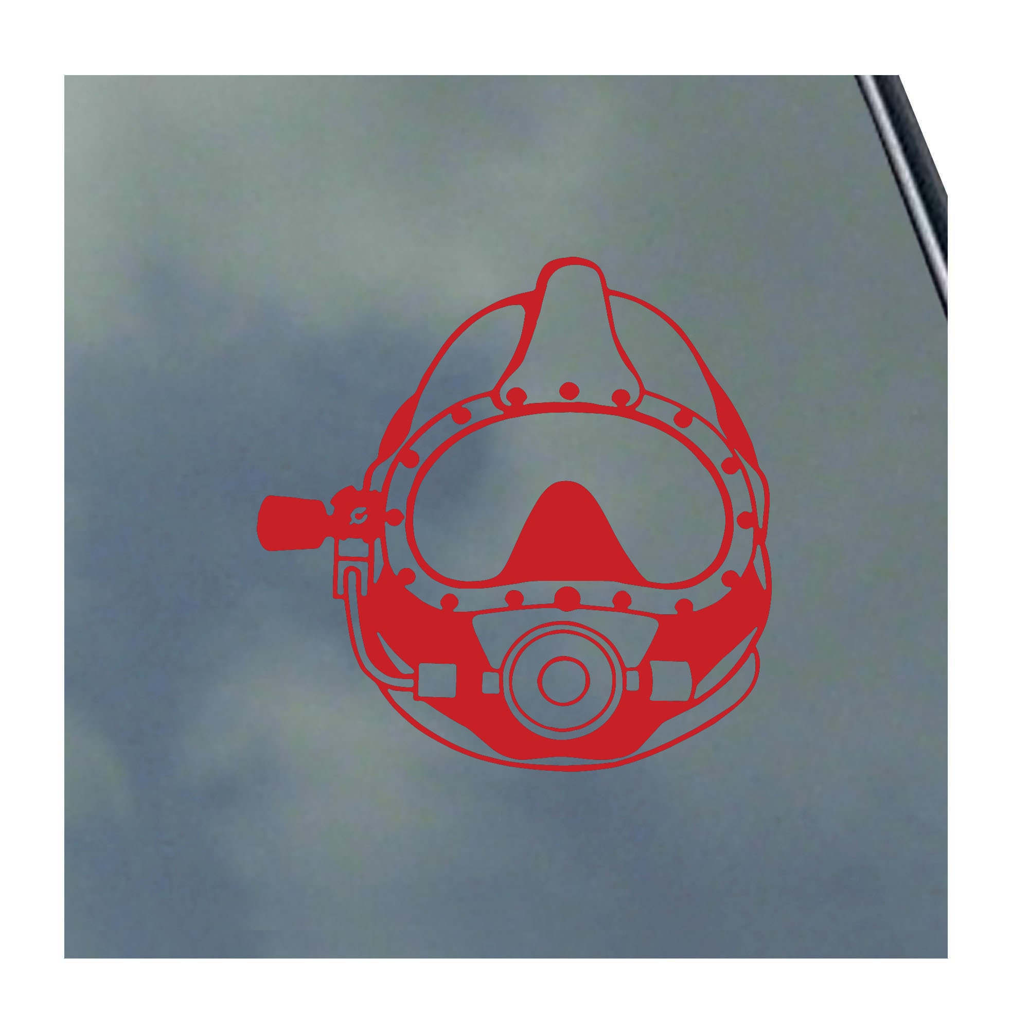 SATURATION DIVER Helmet - Modern Vinyl Sticker / Decal Deep Sea Ocean ...