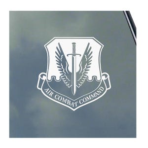 Air Combat Command Vinyl Sticker Decal ACC Pilot Air Combat Force Veteran by KLO Graphics