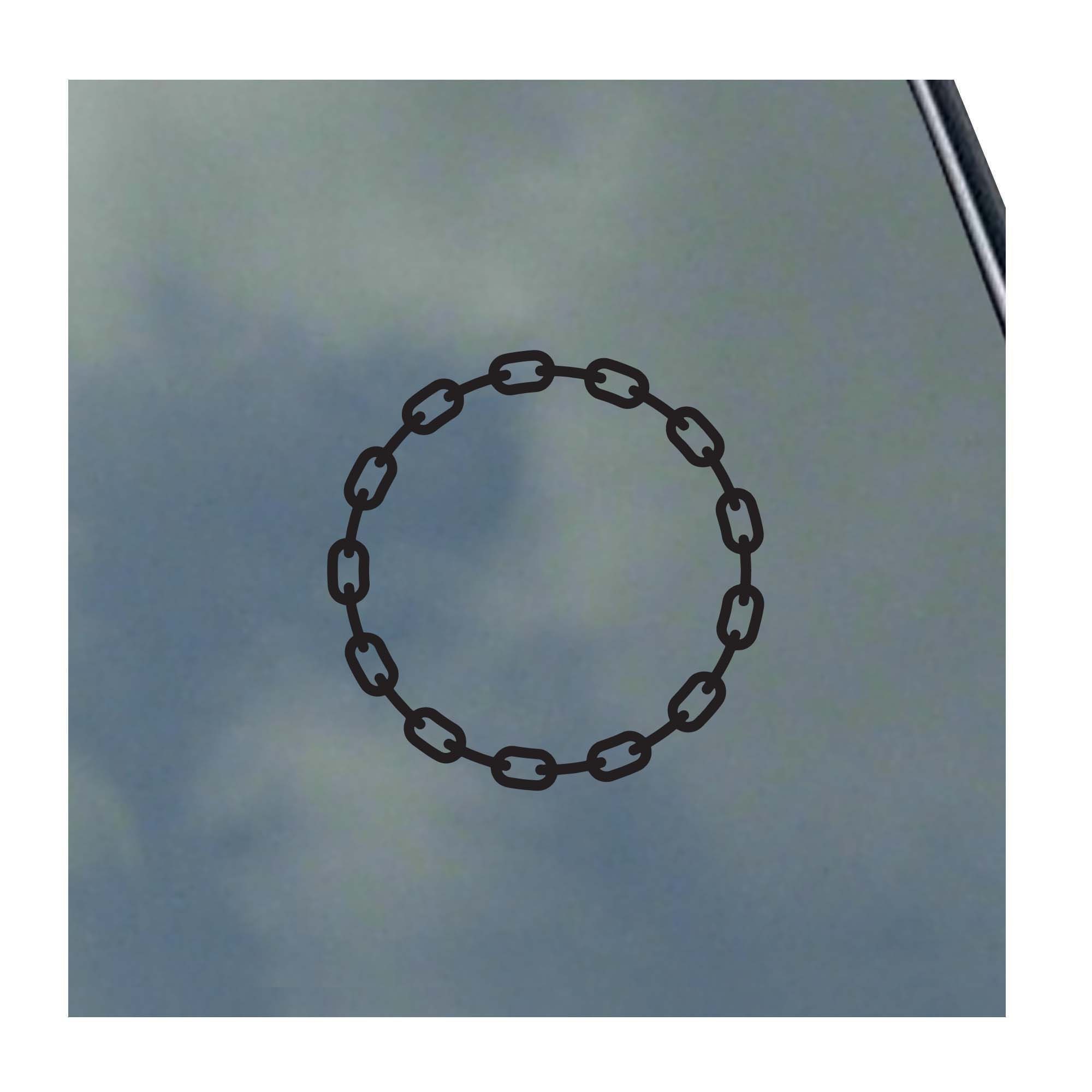 Collar Chain Circle Vinyl Sticker Decal S&M Kinky Love Master ...