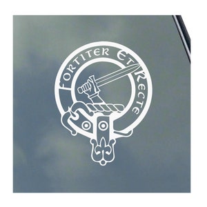 Sticker vinyle ELLIOT CLAN CREST Truck Car Computer Scottish Drummann