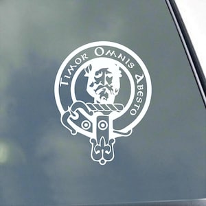 MacNAB CLAN CREST Vinyl Aufkleber LKW Auto Computer Scottish Tartan