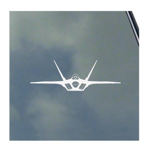 F-22 RAPTOR Pilot FRONT View Vinyl Sticker Decal USA Air Force Veteran