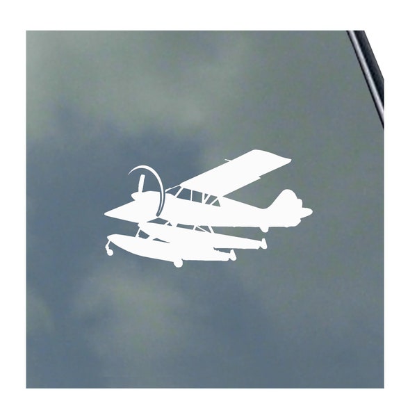 AVIAT HUSKY Pilot in FLIGHT Vinyl Sticker Decal Bush Pilot Utility Aircraft