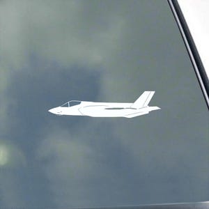 F-35A LIGHTNING II Pilot Side View Vinyl Sticker Decal KLO Graphics Air Force Panther Veteran