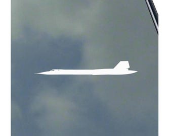 SR-71 Blackbird Pilot Side View Vinyl Sticker Decal by KLO Graphics Reconnaissance Aircraft Flight Crew A-12 SR71 A12 Sled Habu