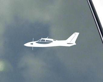 310 Pilot Side View Vinyl Sticker Decal by KLO Graphics Trainer General Aviation Aircraft U3 U-3 U-3A Air Force Veteran