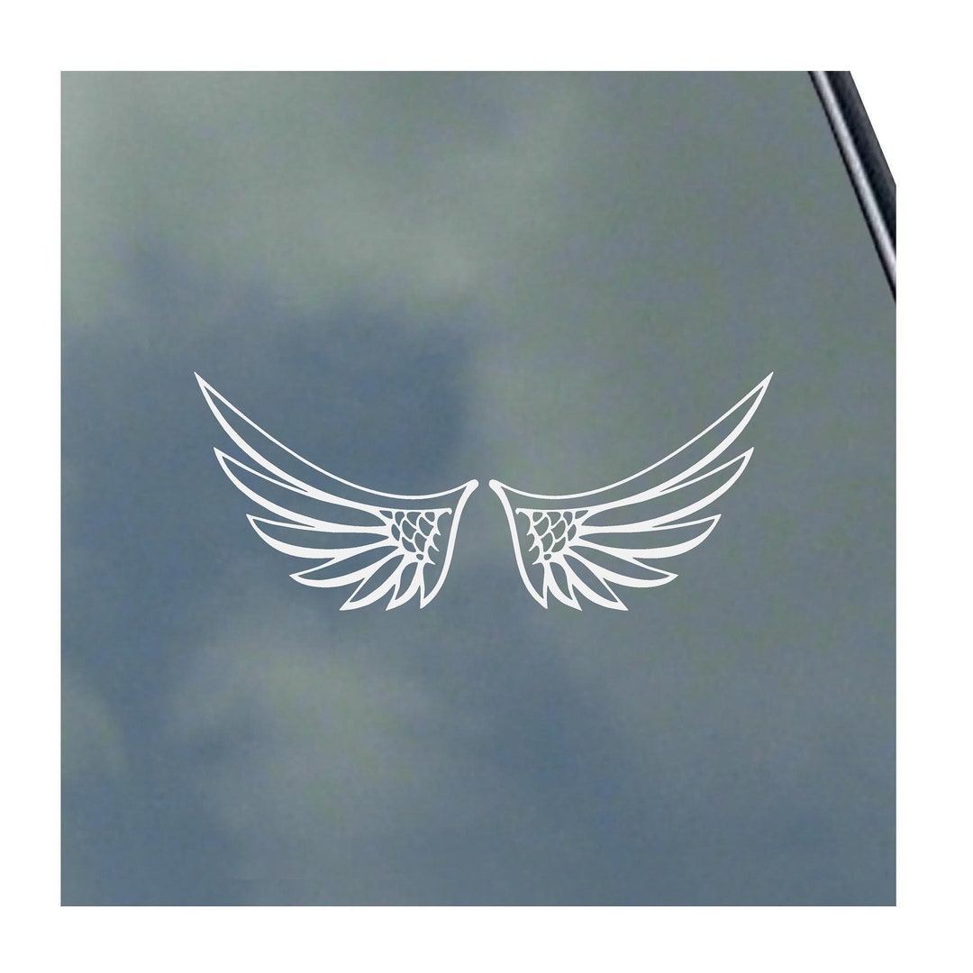 Angel Wings Thin Vinyl Sticker Decal Christianity by KLO Graphics God ...