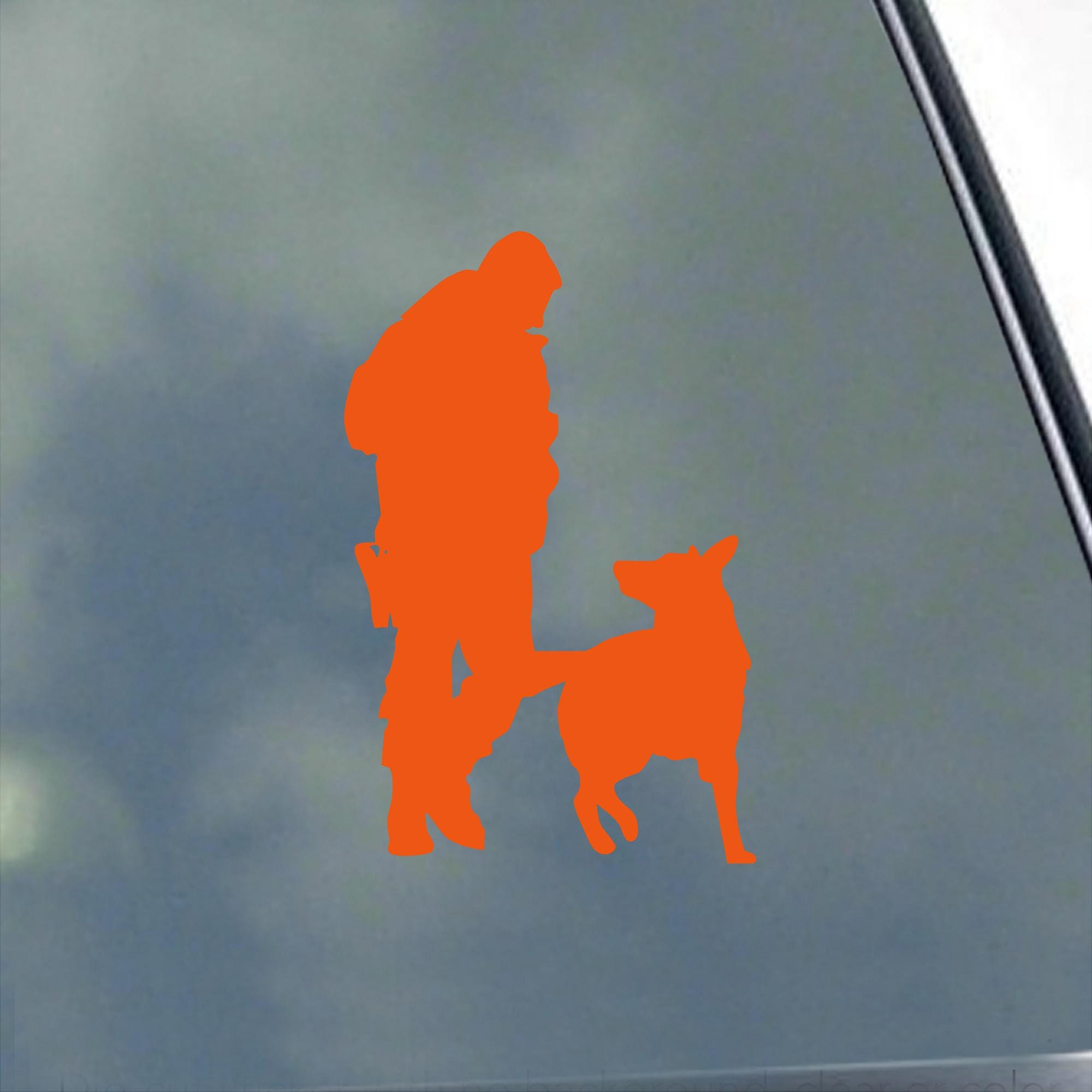 K9 Working Dog With Handler MALE Vinyl Sticker Decal Military Police ...