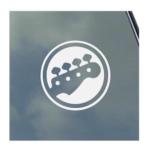 BASS GUITAR Sticker / Decal Rock N Roll Heavy Metal Acoustic Alternative Headstock Funk Jazz