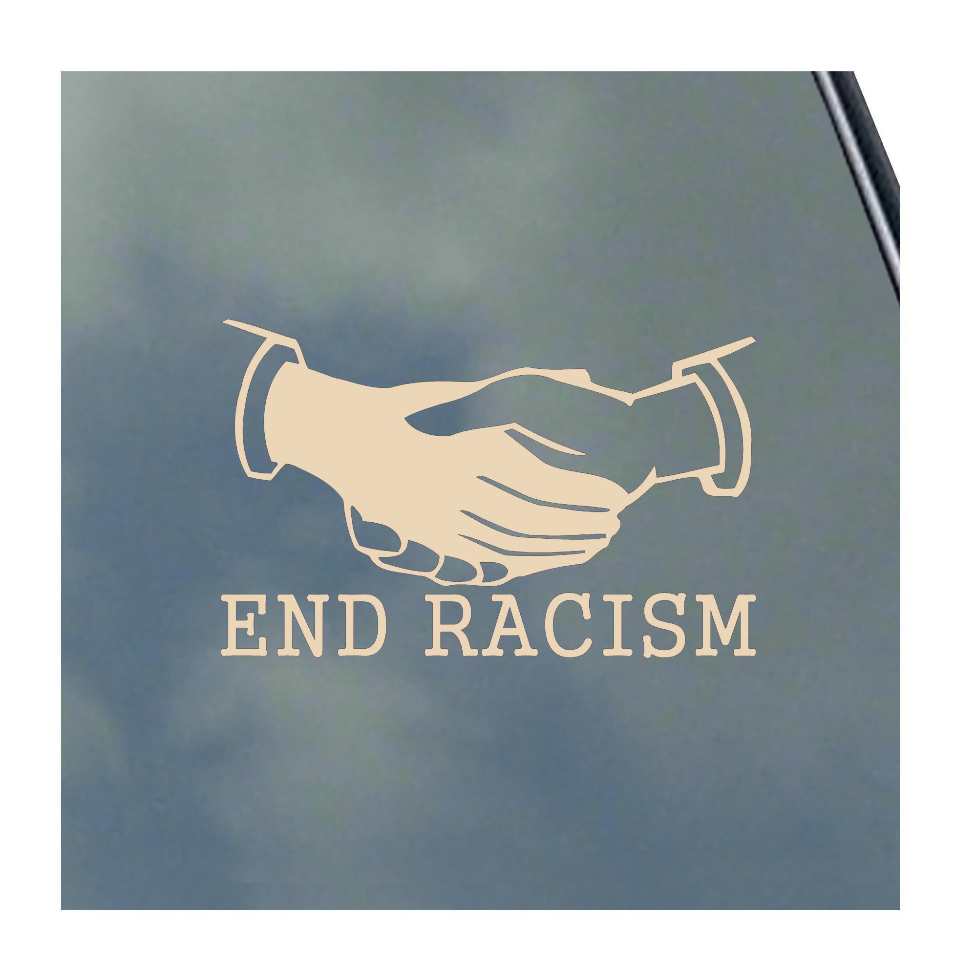 End Racism Da End Racism Vinyl Sticker Decal World Peace End the Violence No Racism ...