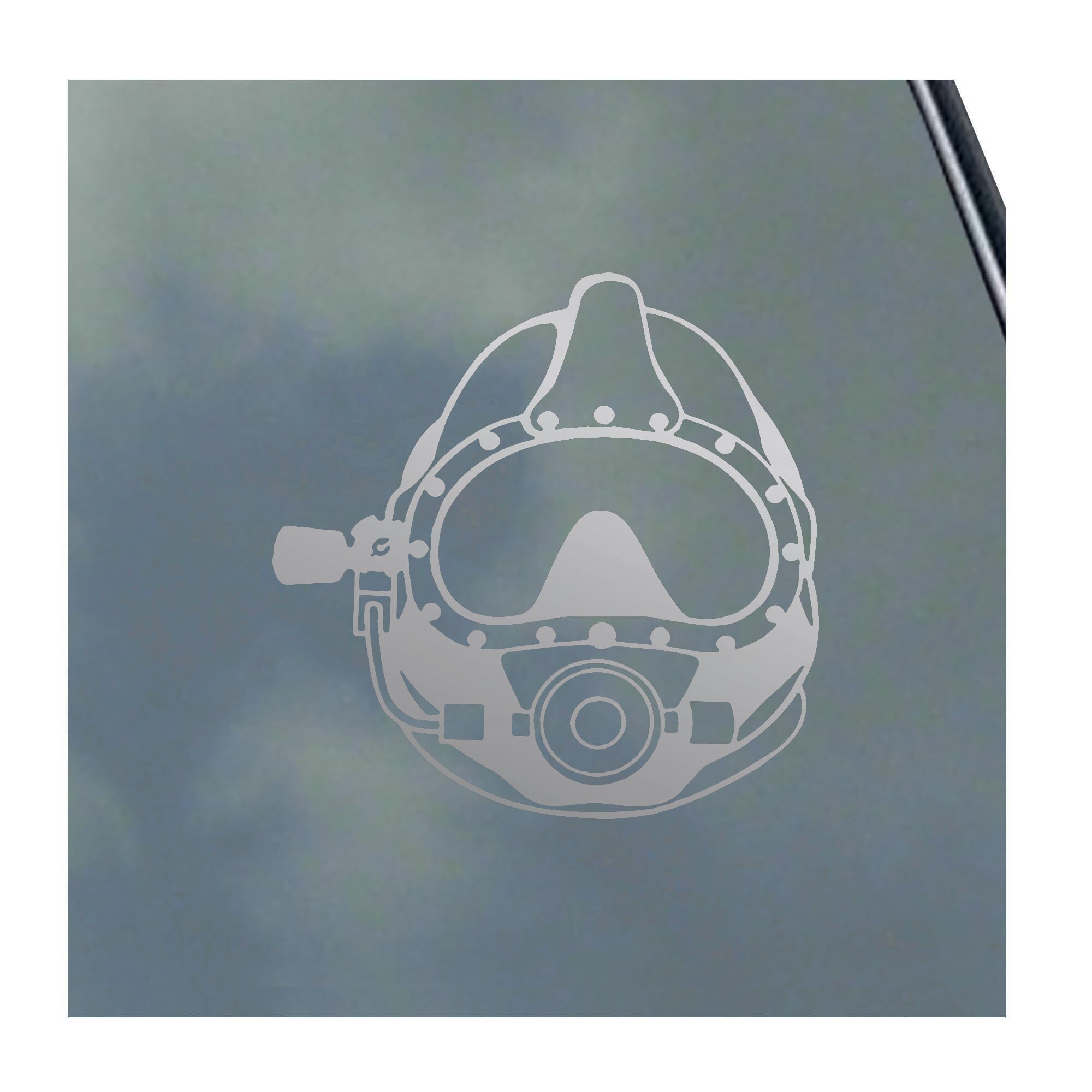 SATURATION DIVER Helmet - Modern Vinyl Sticker / Decal Deep Sea Ocean ...
