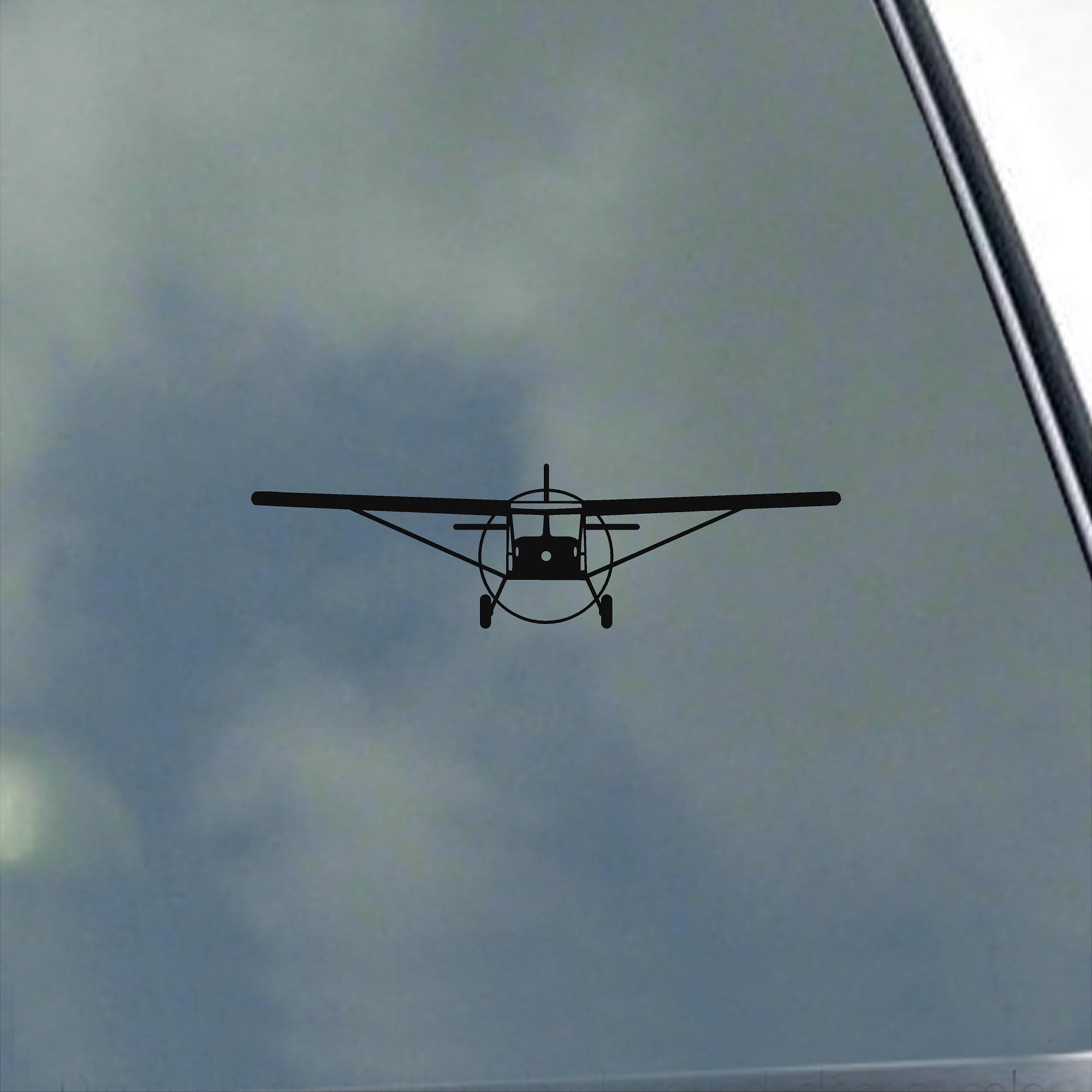 Bushcat Pilot Front View Vinyl Sticker Decal Bush Flying Agriculture ...