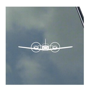 May include: A white silhouette of a small airplane with two propellers on a blue background.