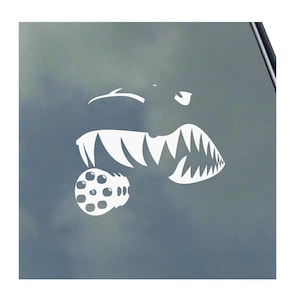 A-10 THUNDERBOLT II Pilot Crew Shark Face vinyl sticker decal Warbird Air Force Warthog