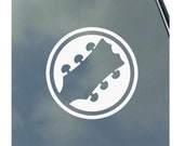 BANJO Sticker Decal Rock N Roll Country Classic Rock Acoustic Alternative Headstock