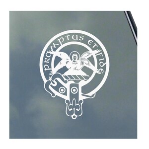 May include: A white crest with a winged angel and the text "Promptus et Fide" in a circle.